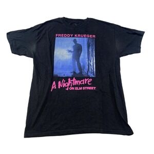 A Nightmare On Elm Street Graphic Tee Thrifted Vintage Style Size L